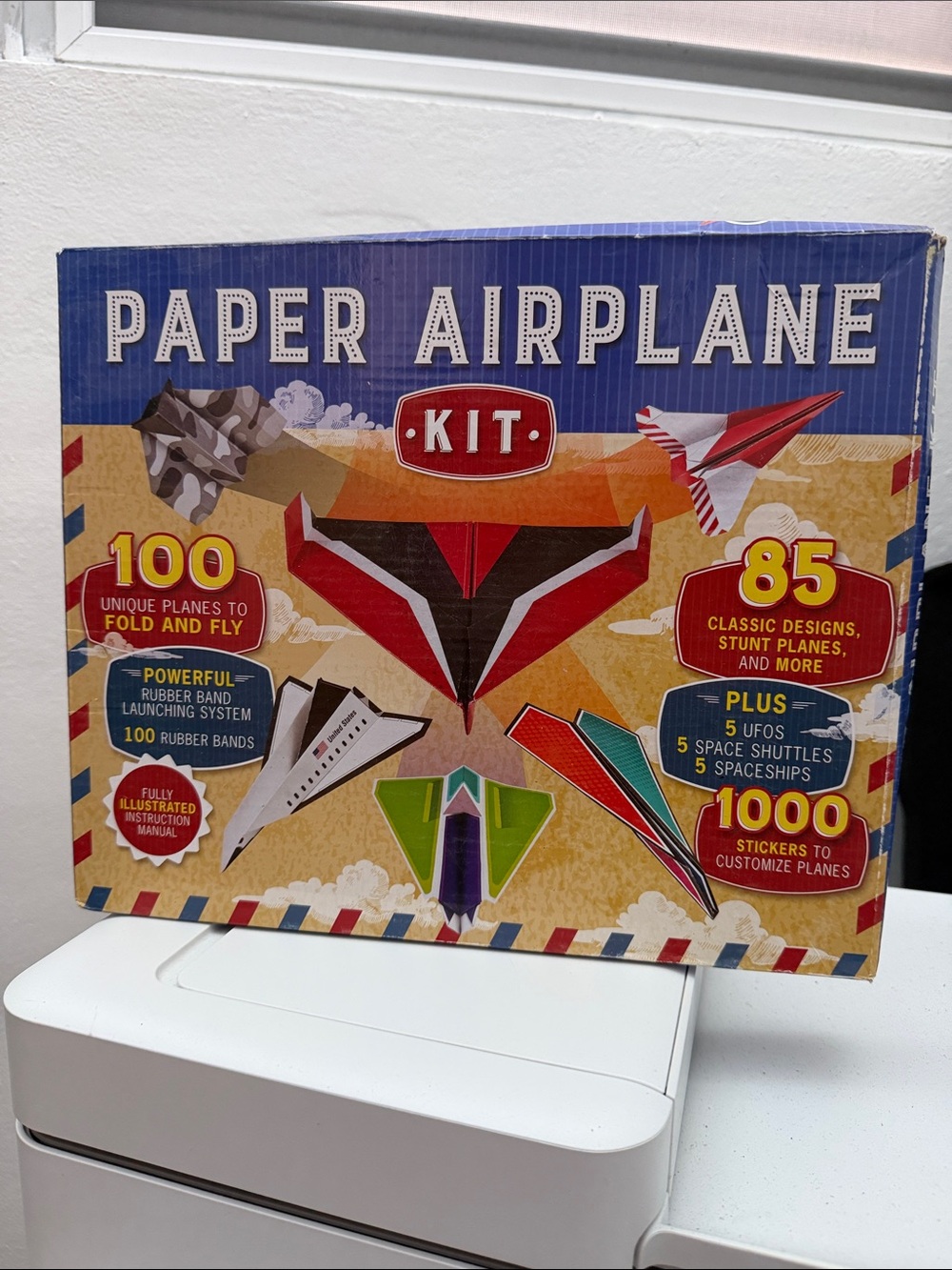 Paper Airplane Kit – Red and Multicolor Folding Planes